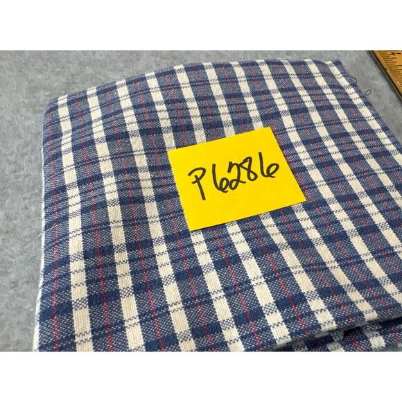 Blue & White Plaid Cotton Fat Quarter Fabric 18x22" Quilting Crafts - Picture 4 of 5